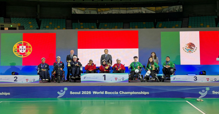 Tim Boccia di Kejuaraan Dunia Seoul, Korsel. (Foto : Dok. Kemenpora)