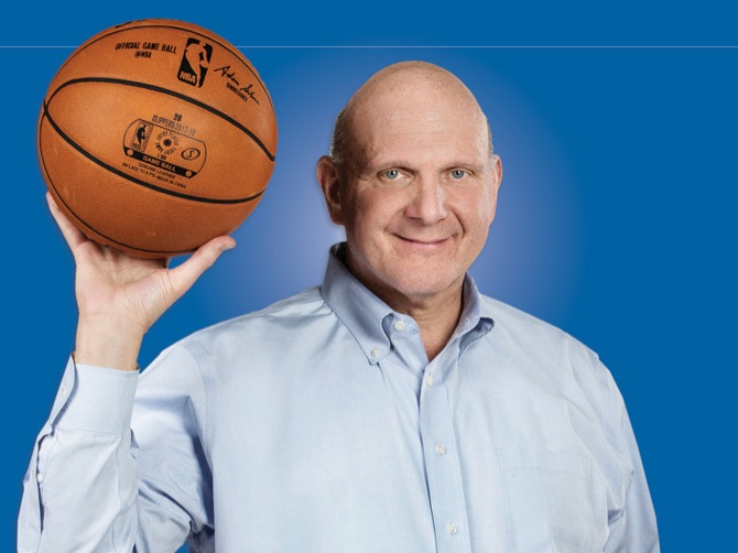 Pemilik Clippers Steve Ballmer. Foto : Ist