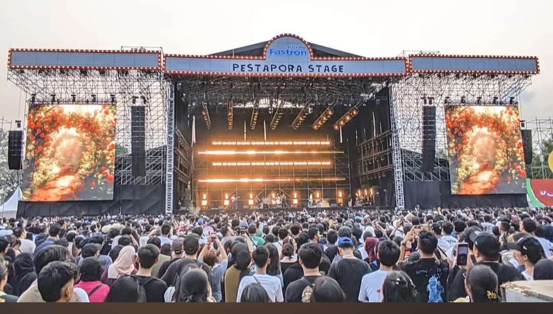 Konser musik Pestapora. Foto : Ist