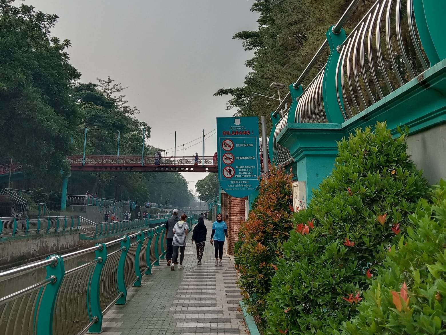 Jalatreng River Park yang berada di kawasan Taman Kota 2 BSD. Foto : Hasna MG