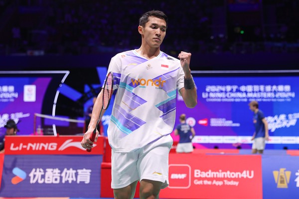 Tunggal putra andalan Indonesia Jonatan Christie. Foto : Ist