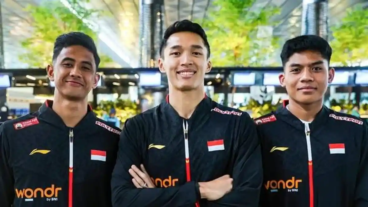 Tunggal putra Indonesia Alwi Farhar, Jojo dan Ubed. Foto : Ist