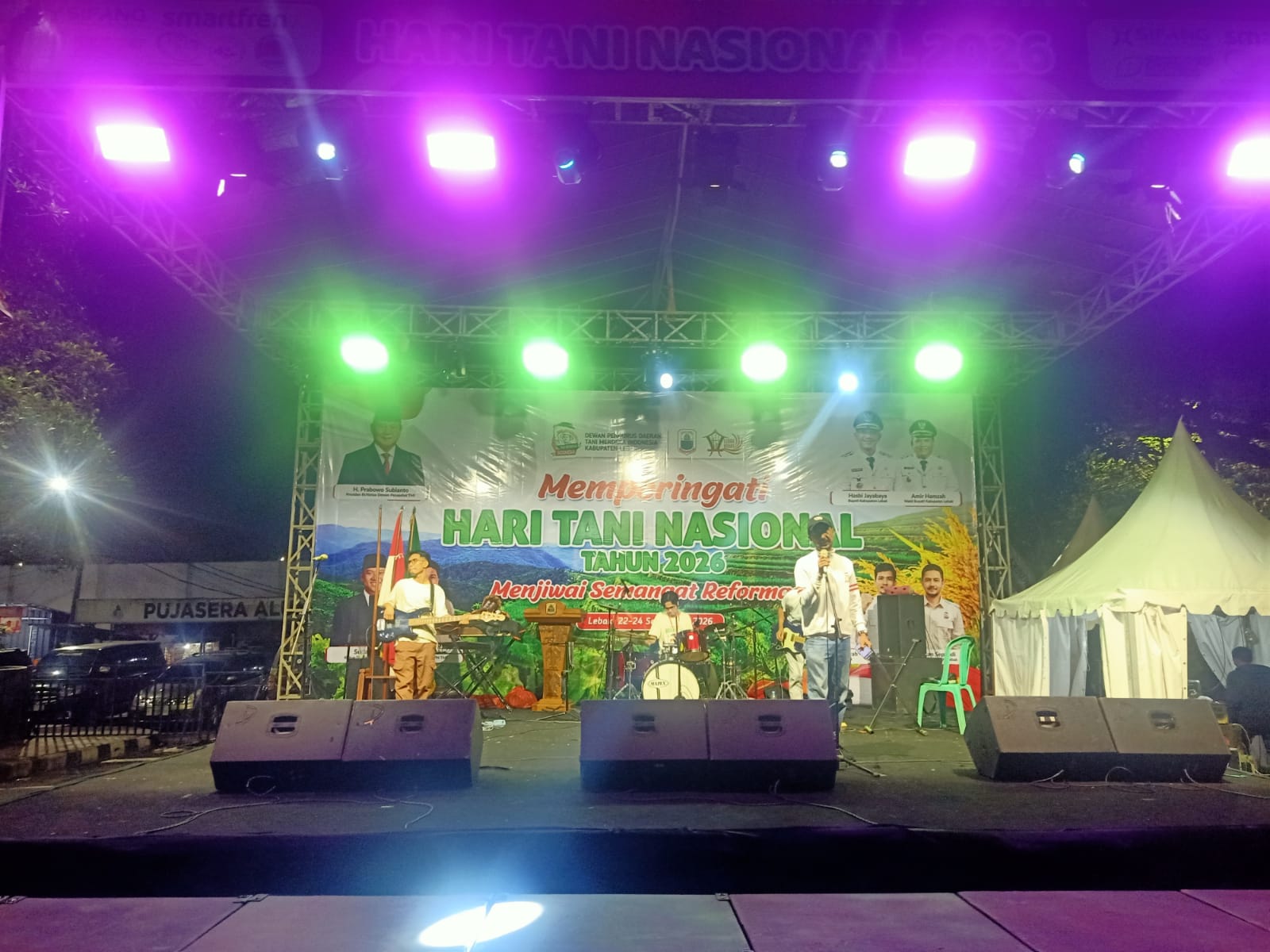 Pembukaan peringatan Hari Tani Nasional 2026 di Alun-Alun Timur Rangkasbitung, Kabupaten Lebak, Selasa (22/9/2026) malam.(Istimewa)