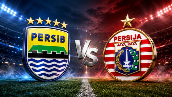 Laga seru Persib vs Persija. Foto : Ist