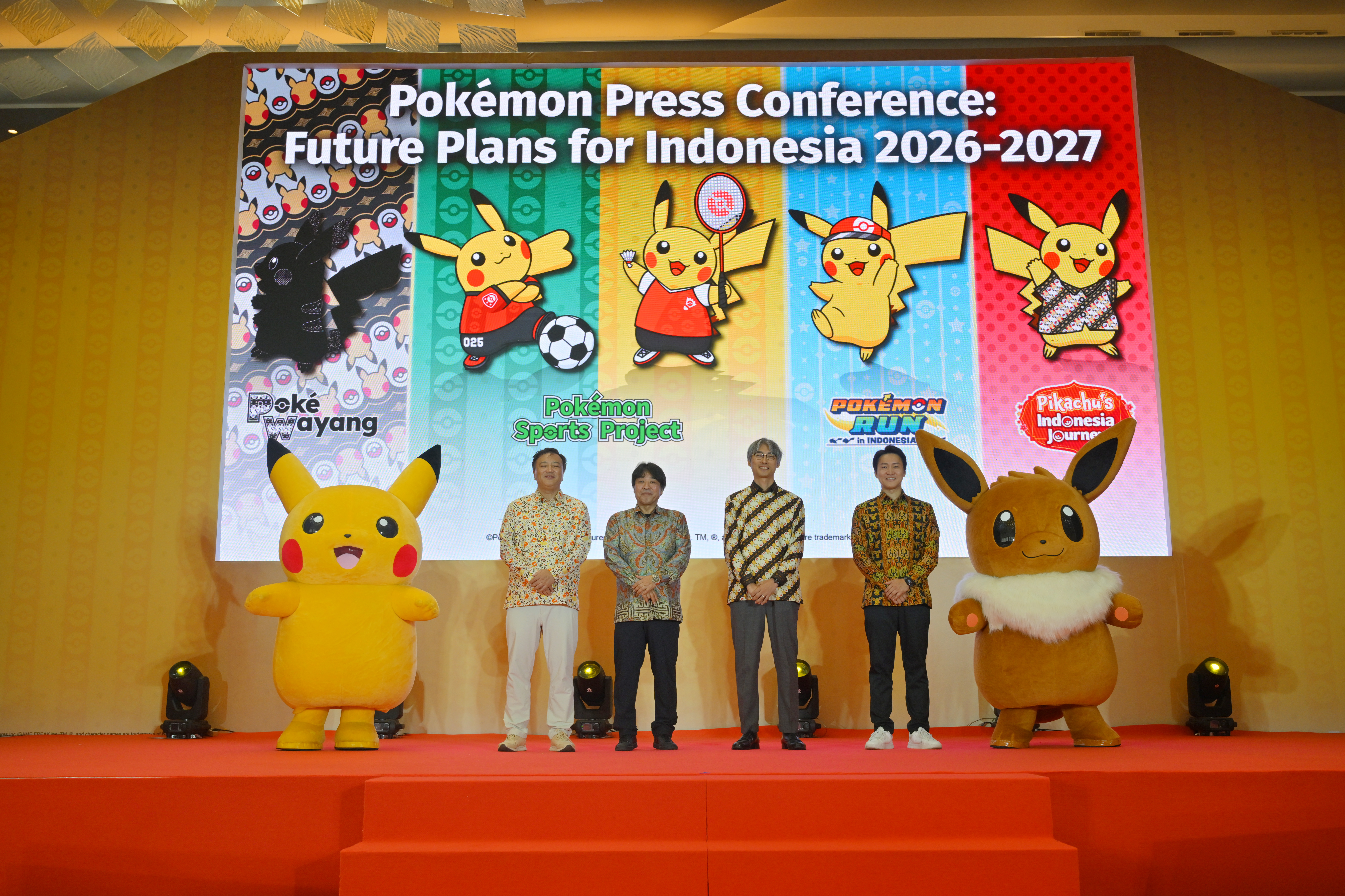 The Pokémon Company mengumumkan rencana proyek baru di Indonesia untuk 2026-2027 dalam konferensi pers di Jakarta, Senin (14/9/2026). (tamgselpos.id/lim)