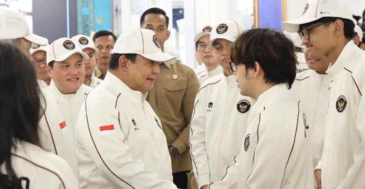 Presiden Prabowo pada acara pelepasan Altet Asian Games 2026. Foto : Ist