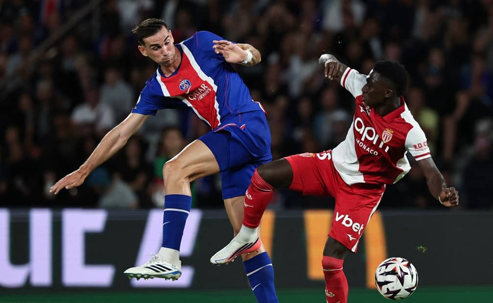 Laga PSG vs AS Monaco. Foto : Ist
