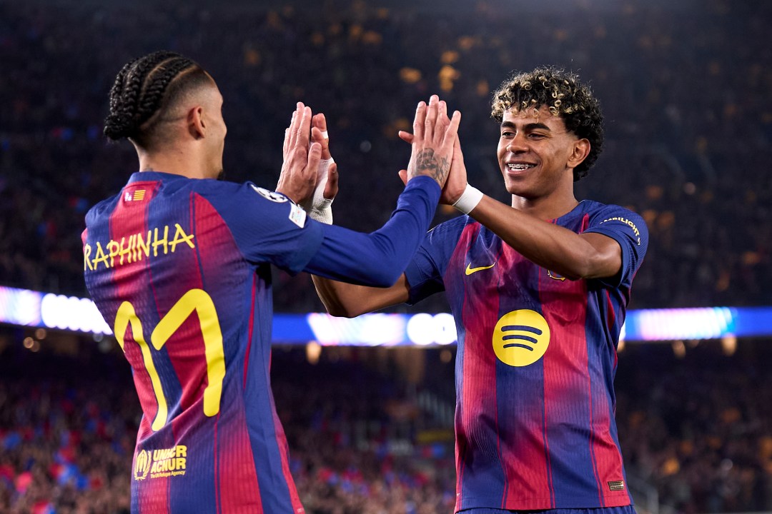 Bintang Barcelona Raphinha dan Yamal. Foto : Ist