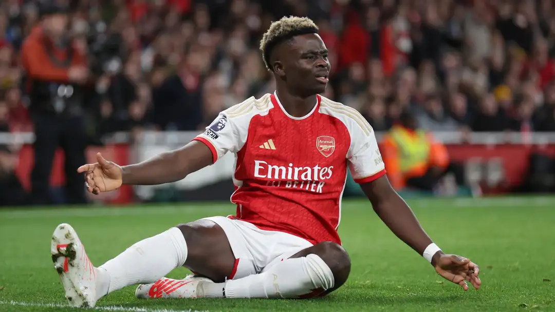 Punggawa Arsenal Bukayo Saka. Foto : Ist