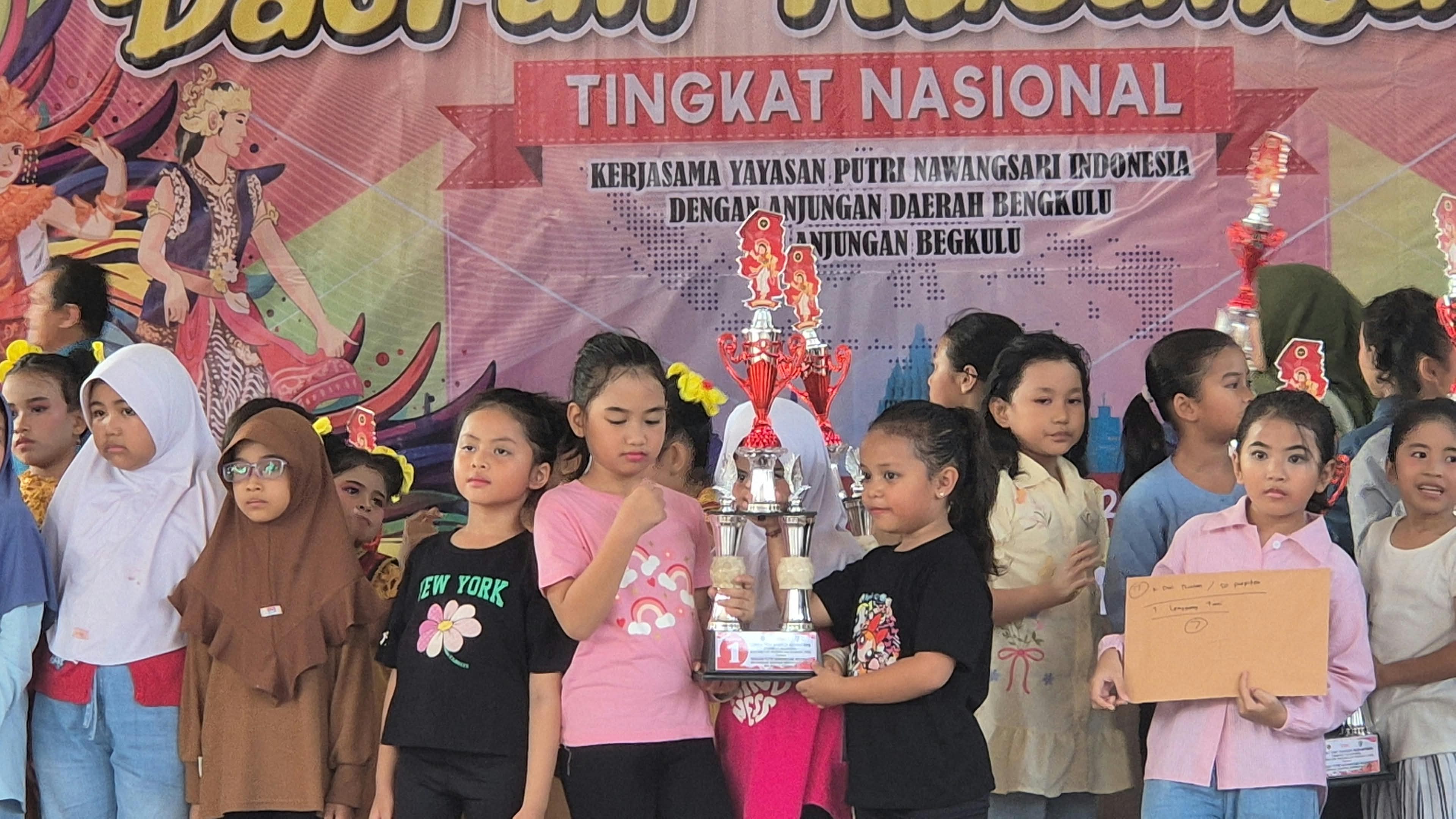 Lomba Tari Daerah Nusantara Tingkat Nasional yang berlangsung di Anjungan Bengkulu, Taman Mini Indonesia Indah (TMII), Jakarta, Sabtu (12/9/2026). (Dok. SDN Puspitek)