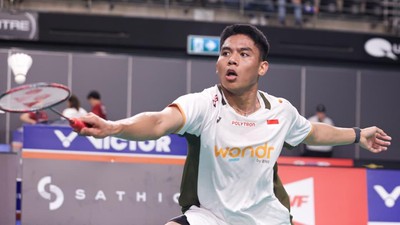 Moh Zaki Ubaidillah jadi penentu kemenangan Indonesia atas Malaysia 3-2 di Cabor bulutangkis Asian Games 2026. Foto : Ist