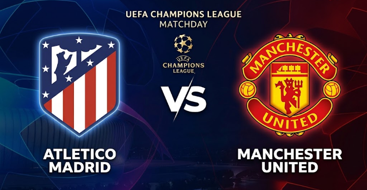 Atletico Madrid vs Manchester United. Foto: Ist