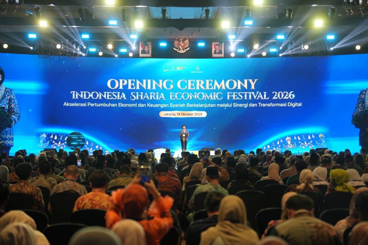 ank Indonesia melalui Departemen Ekonomi dan Keuangan Syariah (DEKS) menyelenggarakan The 13th Indonesia Sharia Economic Festival (ISEF) pada 14 s.d. 18 Oktober 2026 di Jakarta International Convention Center (JICC), Senayan, Jakarta.(Istimewa)