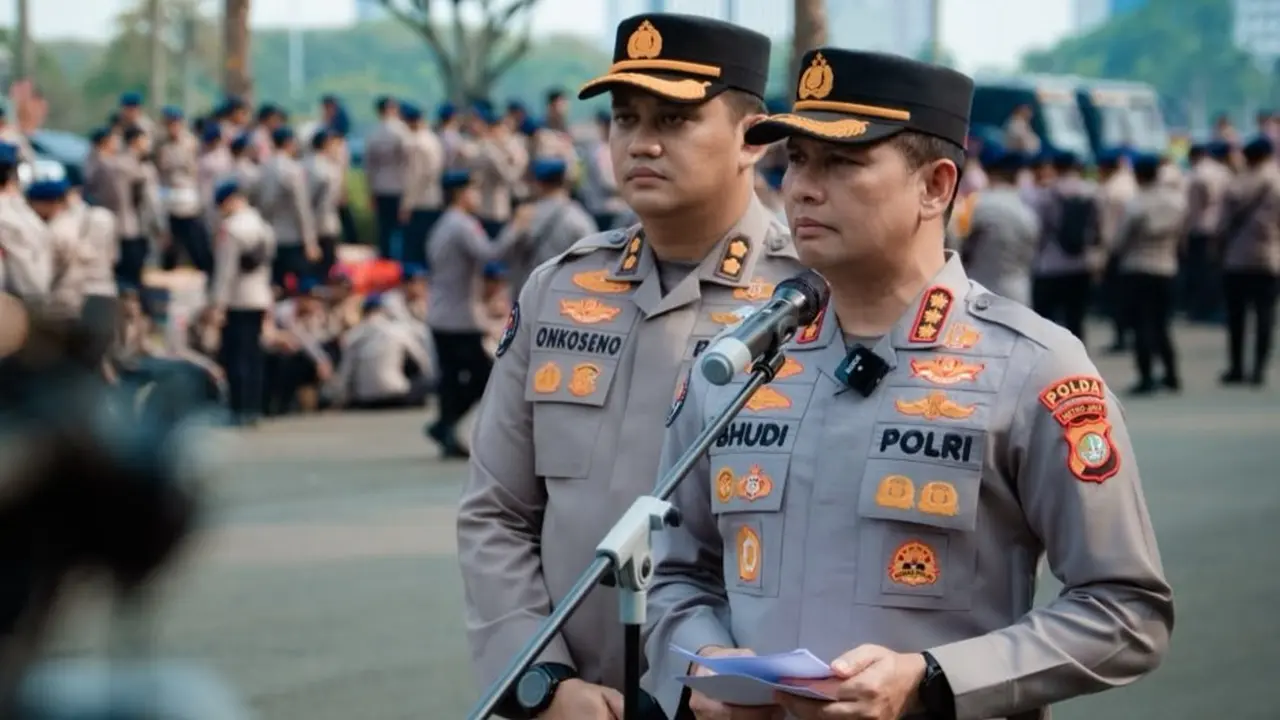 Kabid Humas Polda Metro Jaya Kombes Pol Budi Hermanto saat konferensi pers. Foto : Ist