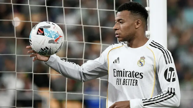Bintang Real Madrid Kylian Mbappe. Foto : Ist