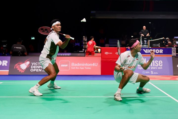 Doubel putra Indonesia Fajar/Fikri. Foto : Ist