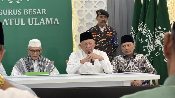 Ketua Umum PBNU Abdul Hakim Mahfudz atau Gus Kiki saat mengumumkan susunan pengurus PBNU 2026-2031. Foto : Ist
