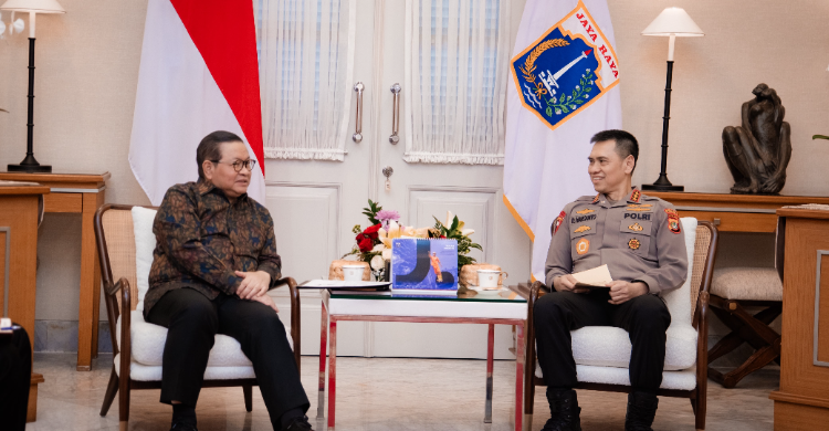 Gubernur Pramono Anung dan Kapolda Metro Jaya Komjen Pol. Dadang Hartanto. Foto : Ist