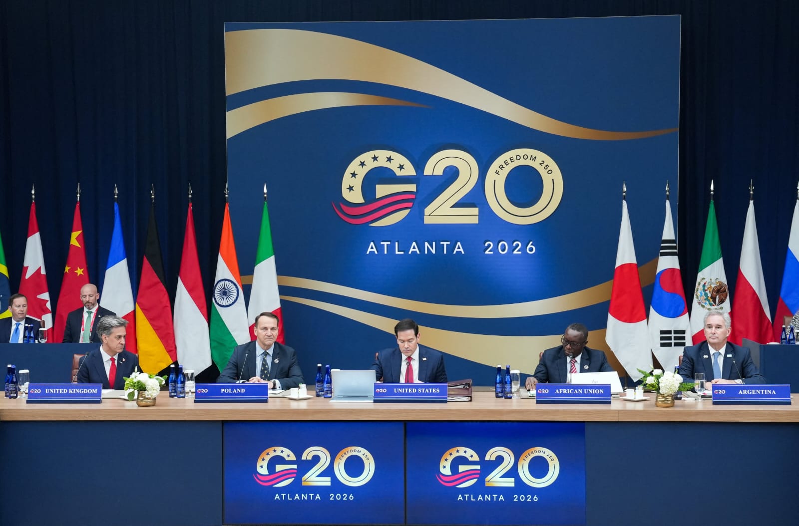 Pertemuan para menteri luar negeri negara anggota G20 di Atlanta, Amerika Serikat. Foto : Ist