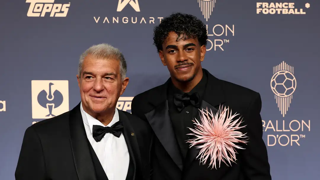 Presiden Barcelona, Joan Laporta kecewa Yamal tak sabet Ballon d’Or 2026. Foto : Ist