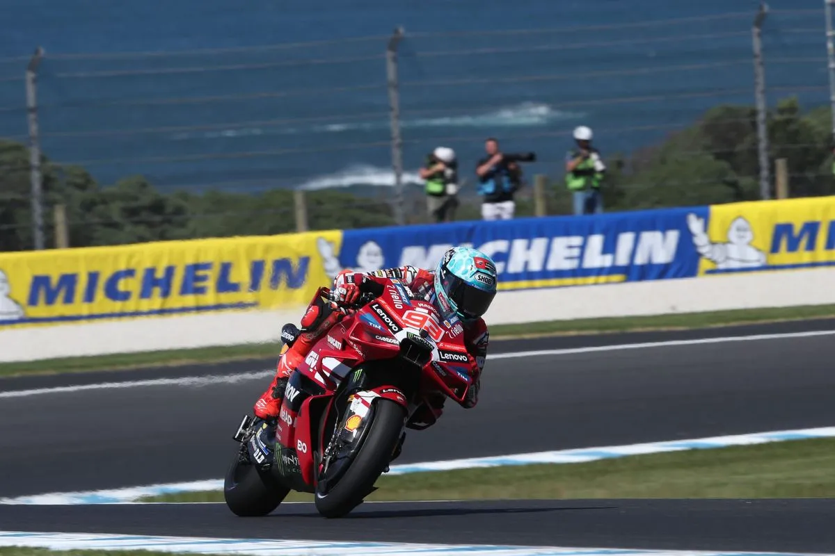 Pembalap Ducati Marc Marquez raih pole Pole MotoGP Australia 2026. Foto : Ist
