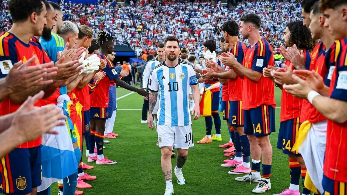 Laga perpisahan Messi bersama Timnas Argentina. Foto :Ist