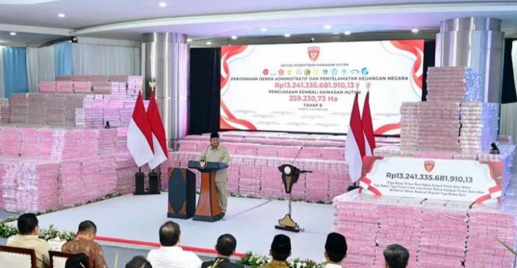 Presiden Prabowo di Kejagung. Foto : Ist