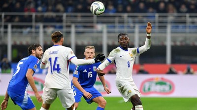 Laga Prancis vs Italia. Foto : Ist