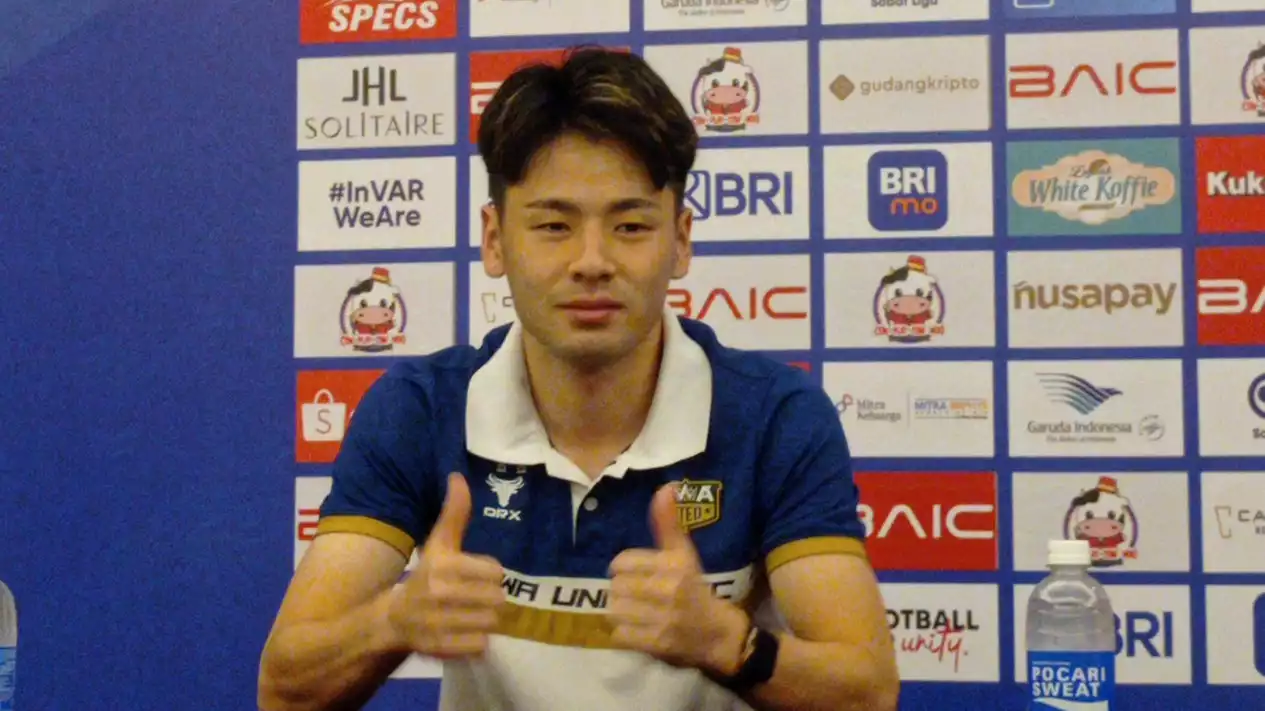 Penyerang Dewa United Banten FC Taisei Marukawa. Foto : Ist