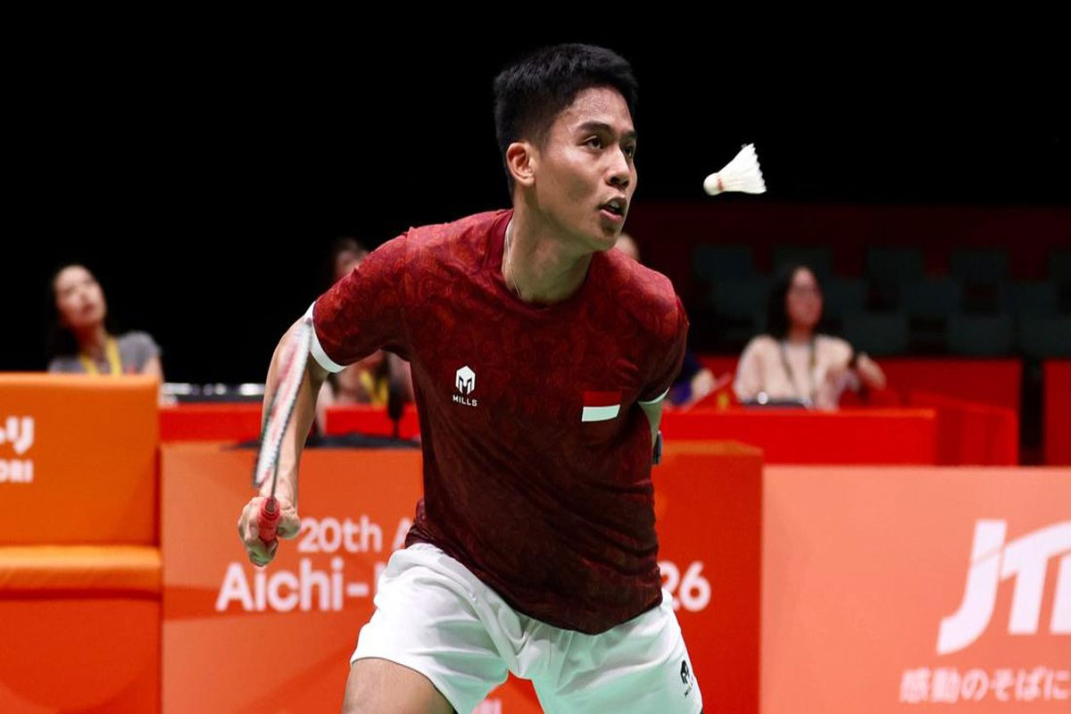 Tunggal putra Indonesia Zaki Ubaidillah. Foto ; Ist