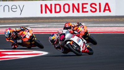 Pembalap Moto3 Veda Ega Pratama finis di no 6. Foto : Ist