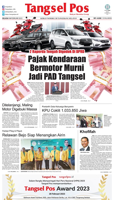 EPaper Edisi Selasa, 14 Februari 2023 - Tangselpos.id