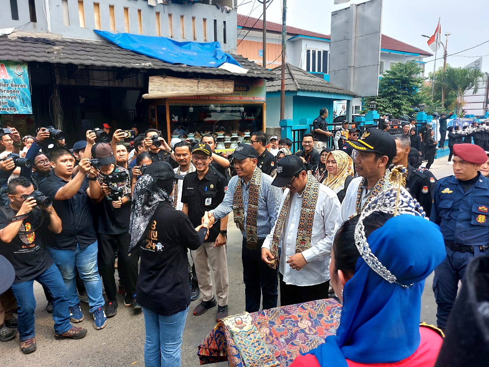 Euforia Perhelatan Kirab Pemilu 2023 di Kota Tangerang Selatan. (tangselpos.id/rmn)