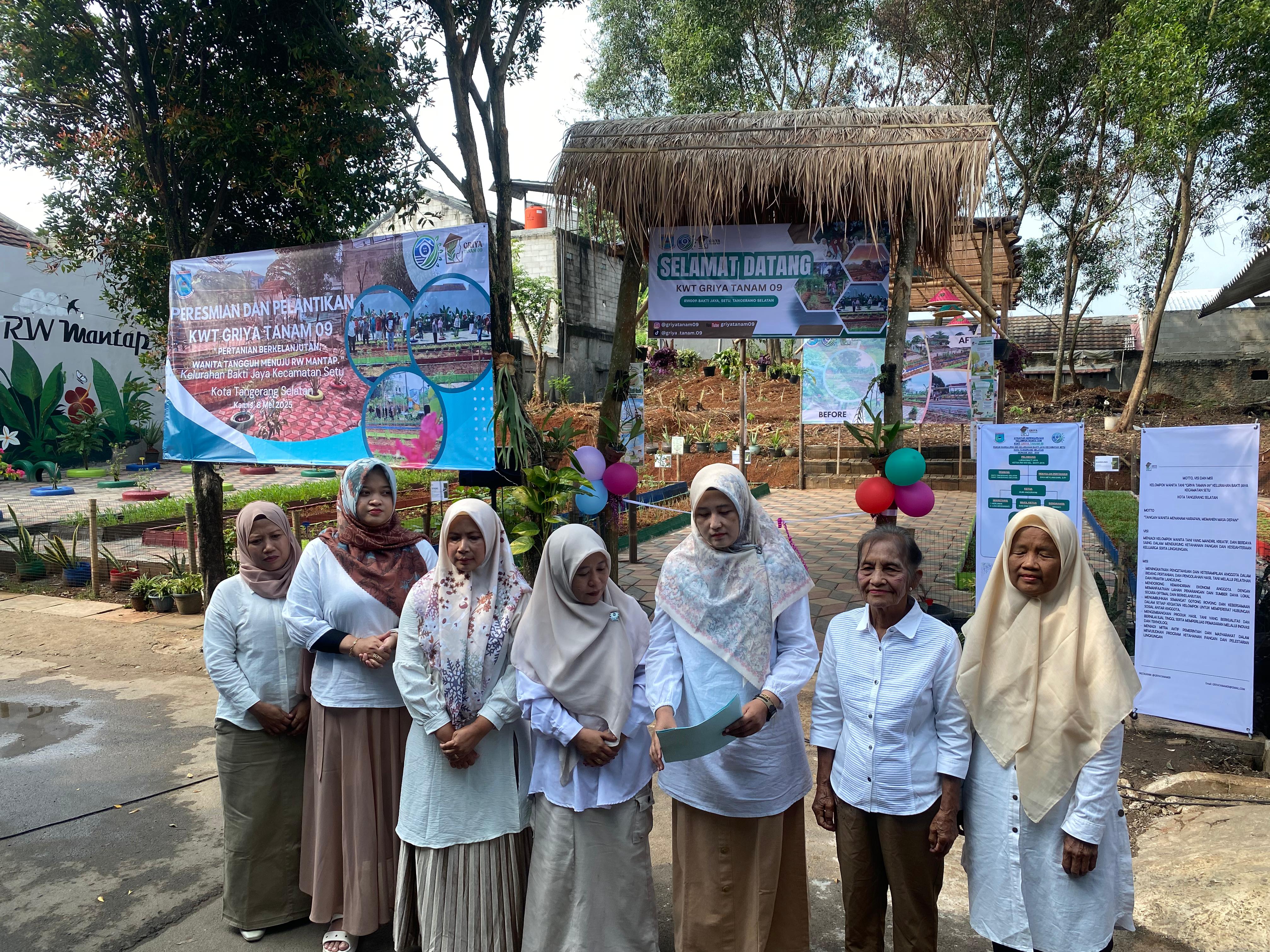 KWT Griya Tanam 09 diresmikan pada Kamis (8/5). (