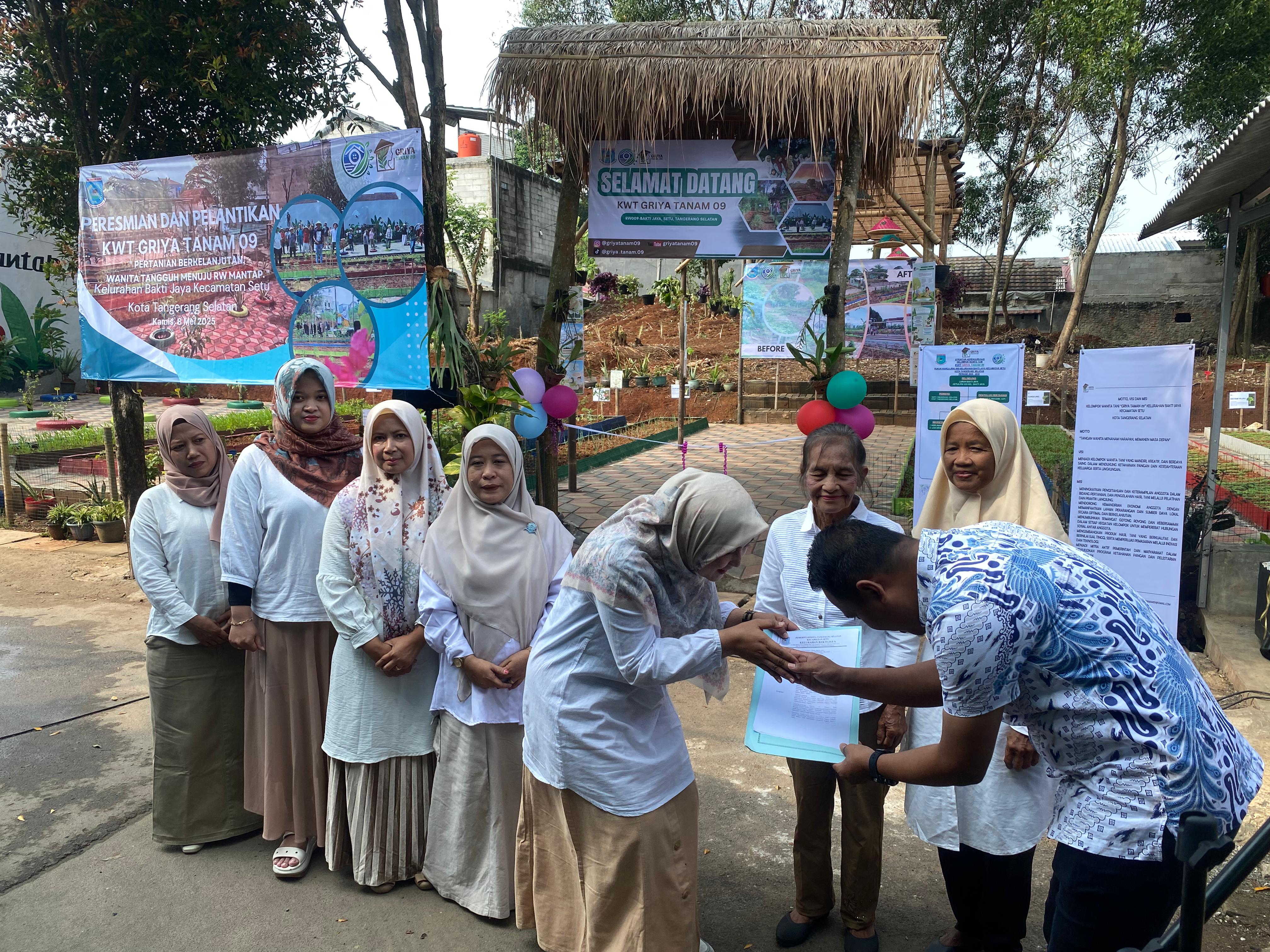 KWT Griya Tanam 09 diresmikan pada Kamis (8/5). (