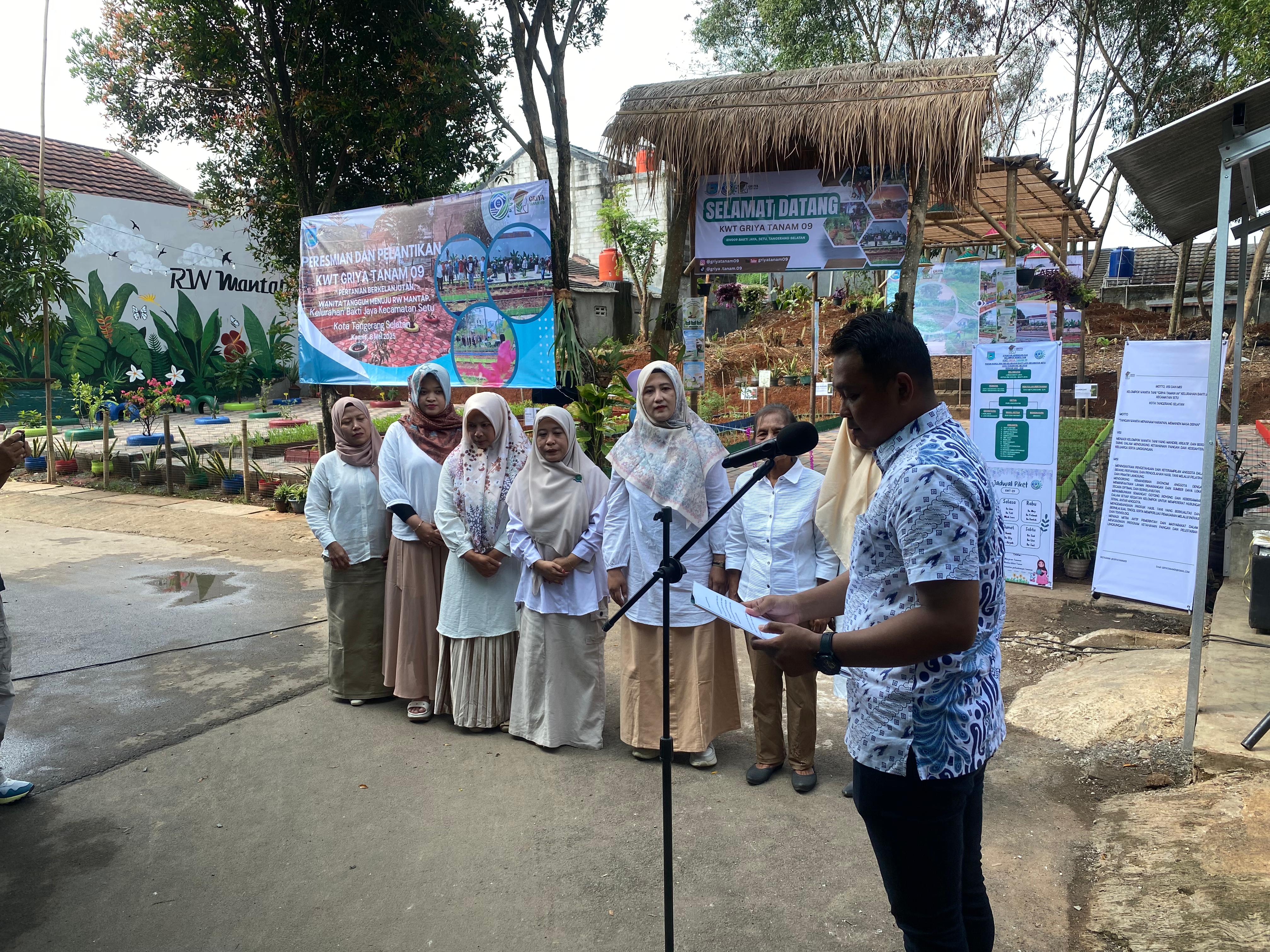 KWT Griya Tanam 09 diresmikan pada Kamis (8/5). (