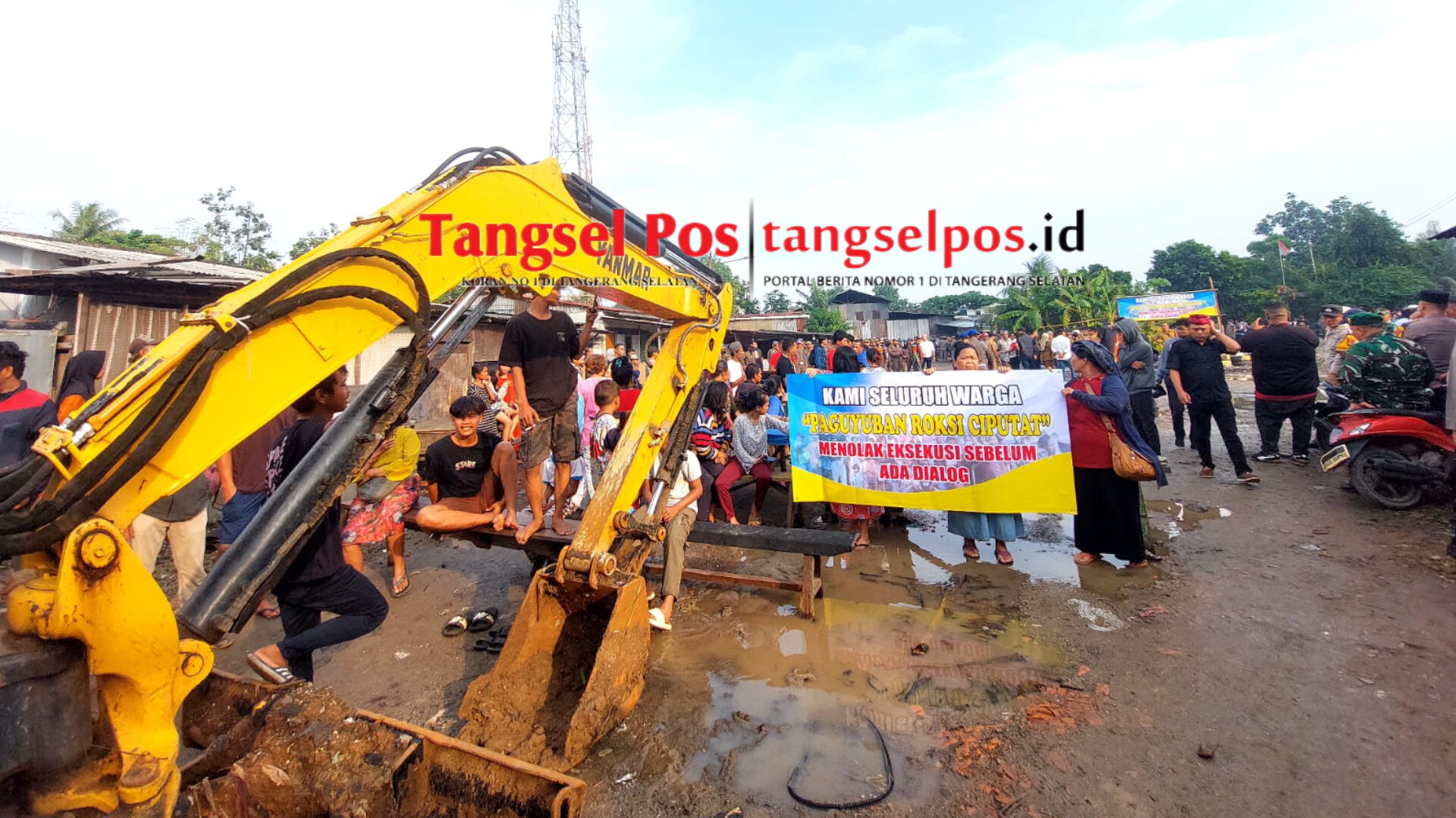 Proses eksekusi dihadiri langsung Wakil Walikota Tangsel, Pilar Saga Ichsan beserta seluruh jajaranmya, Senin (23/6/2025). (tangselpos.id/rmn)