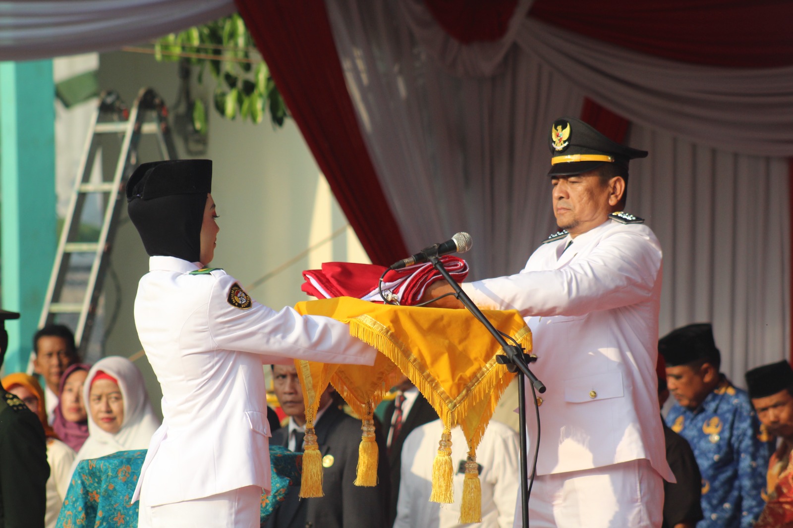 Peringatan HUT RI ke 78 Di Kecamatan Ciputat. (tangselpos.id/mg1)