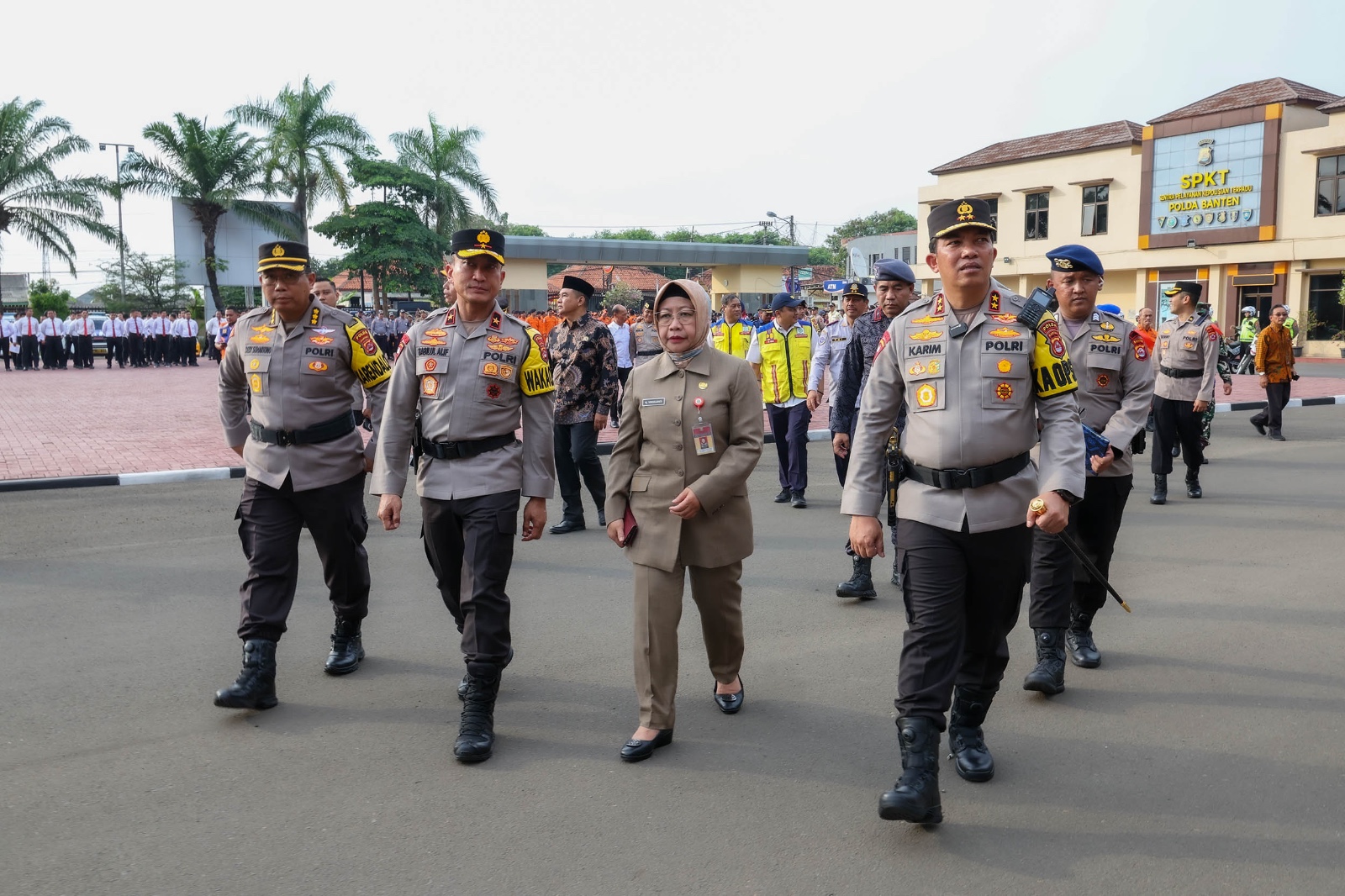 Polda Banten Gelar Pasukan Operasi Lilin Maung 2023. (Ist)