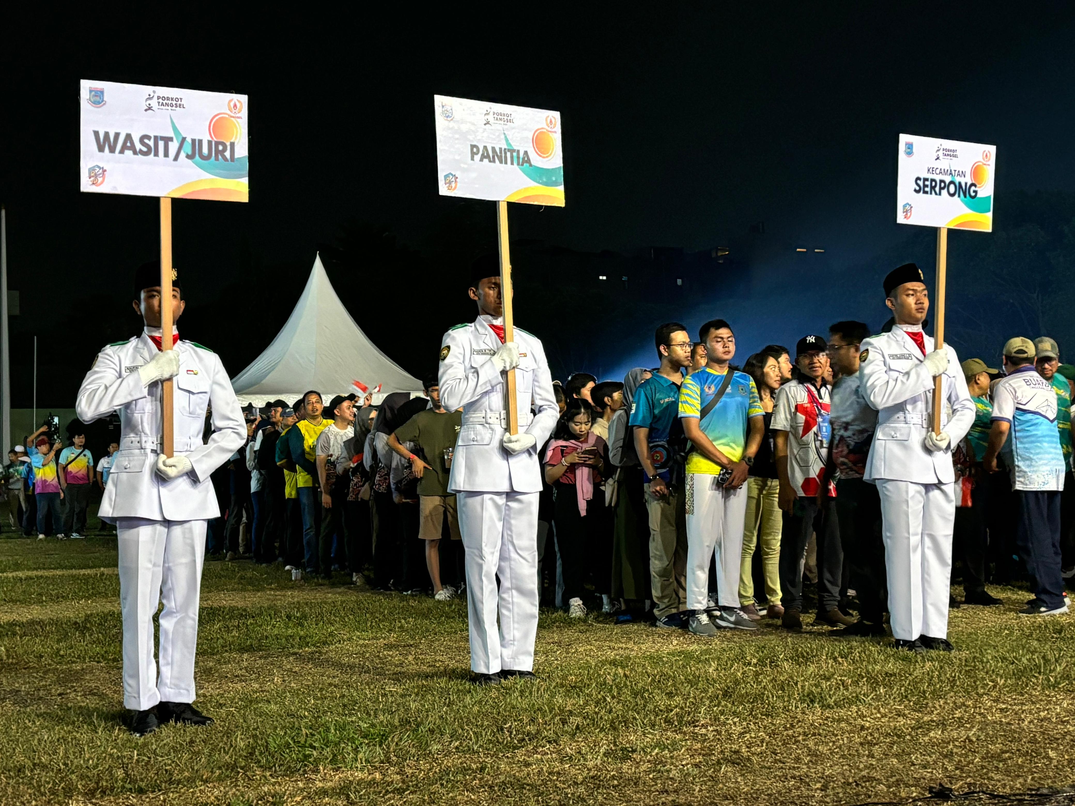 Opening ceremony Porkot Tangsel 2024 di Arhanud 1, Serpong Utara, Tangsel, Minggu (13/10/2024). (Mg.Abi)