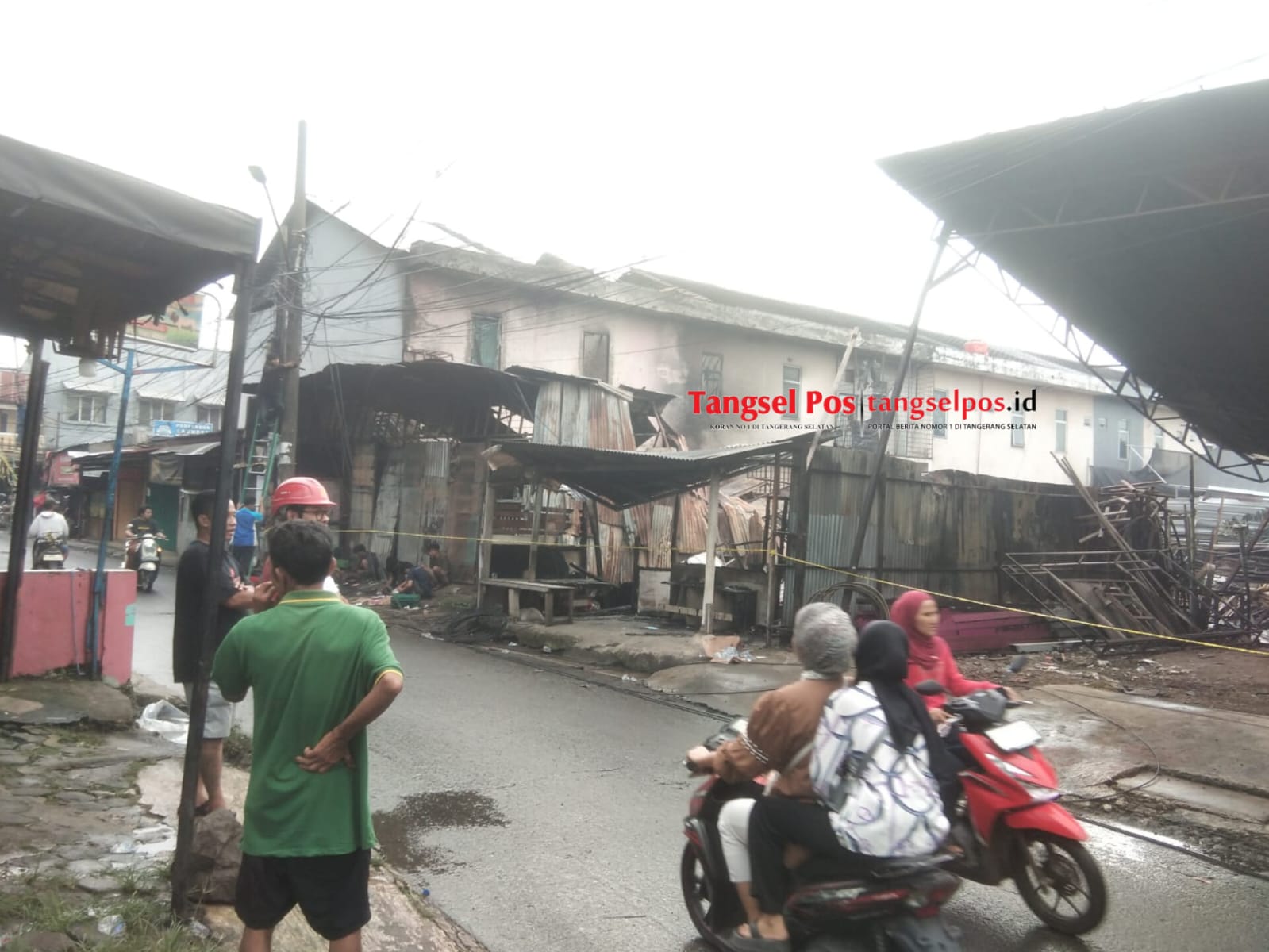 Potret Lokasi Kebakaran Cipadu Setelah Api Padam. Foto : Muhammad Asiu