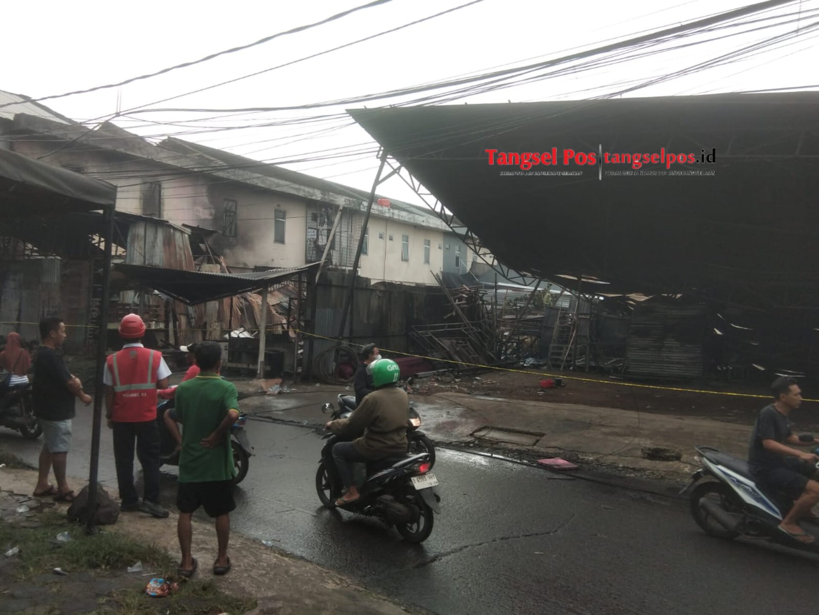 Potret Lokasi Kebakaran Cipadu Setelah Api Padam. Foto : Muhammad Asiu
