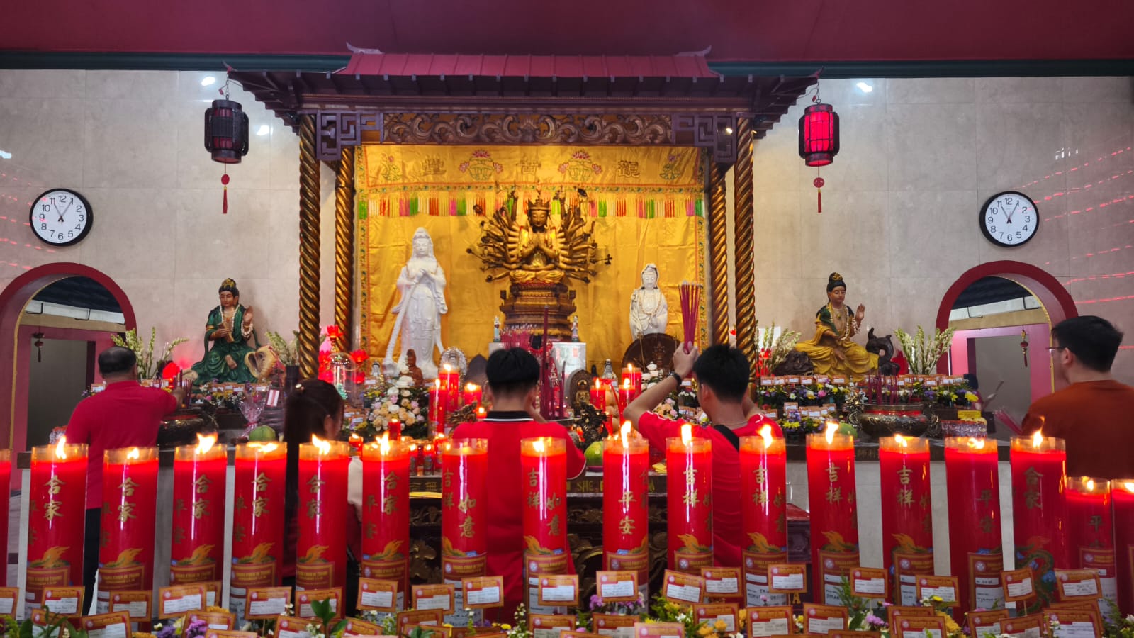 Vihara Kwan In Thang di Jalan Pondok Cabe Raya, Pondok Cabe Udik, Pamulang, Kota Tangerang Selatan, Rabu (29/1/2025).