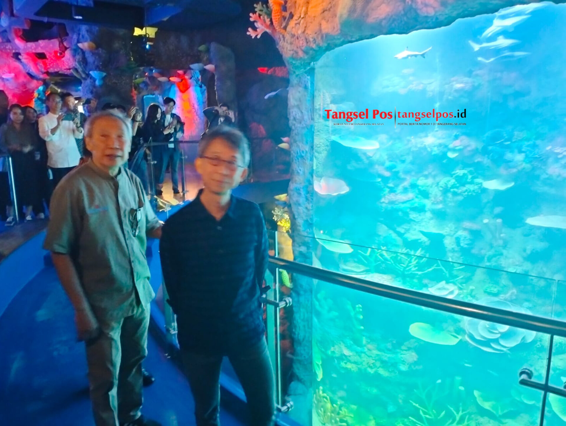 Akuarium raksasa Oceanarium BXSea di Mall Bintaro Jaya Xchange. (tangselpos.id/irm)