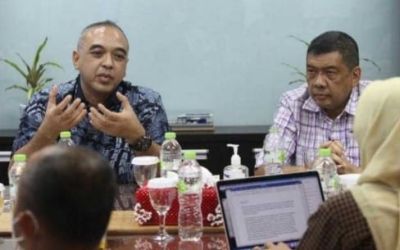 Ahmed Zaki Iskandar saat berkunjung ke redaksi Rakyat Merdeka. (rm.id)