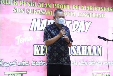 Suasana Giat Market Day Sebagai Pendorong Penggerak Merdeka Belajar di SDN Sukasari 5 Kota Tangerang, Sabtu, (11/6/2022). (tangselpos.id/sh)