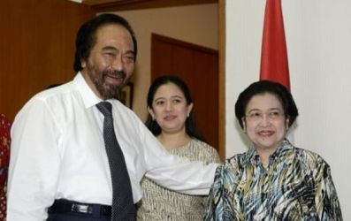 Surya Paloh, Megawati dan Puan Maharani. (Ist)