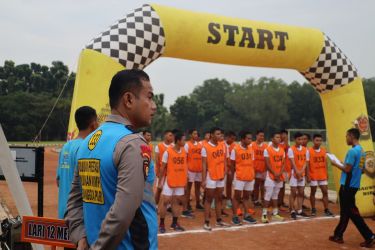 Tes kesamaptaan jasmani seleksi penerimaan Calon Taruna Akpol 2022. (Dok. Humas Polda Banten)