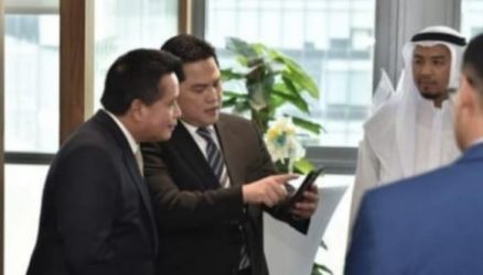 Menteri BUMN Erick Thohir bersama Dirut BSI Hery Gunardi. Foto : Istimewa