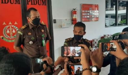 Kepala Seksi Pidana Umum Kejari Kota Tangerang Dapot Dariarma saat memberikan keterangan pers. Foto : Istimewa